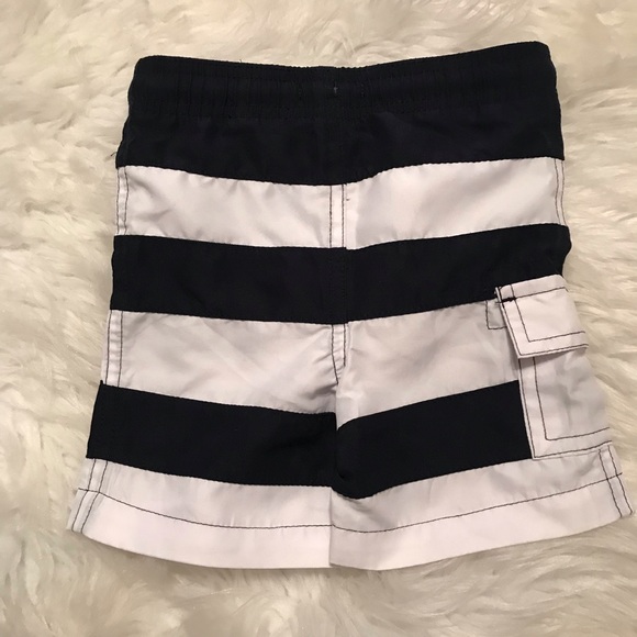5/$25 Greendog infant 3/6 months swim trunks w/functional drawstring navy/white - Picture 2 of 4